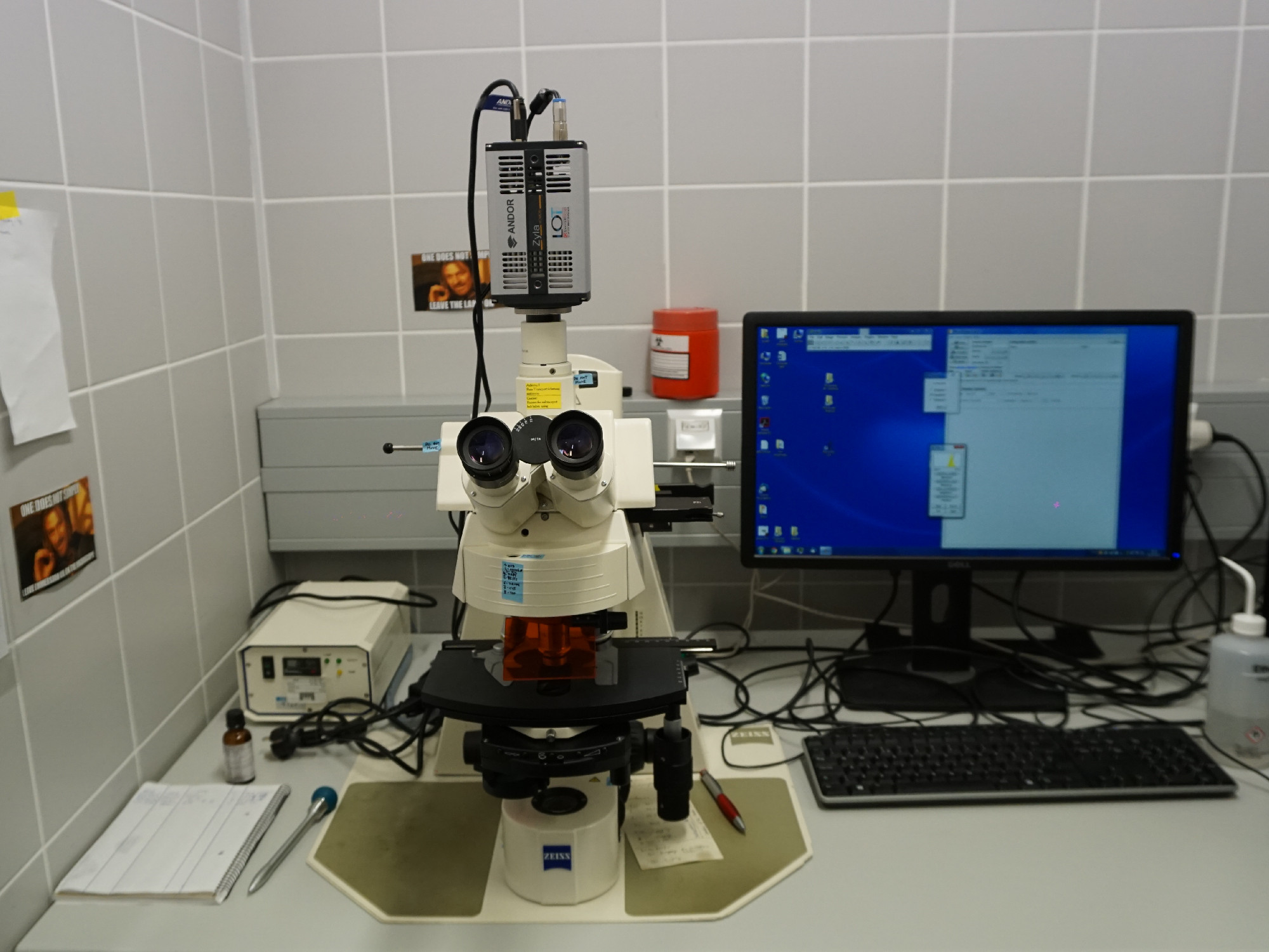 Microscope upgrade - camera ANDOR ZYLA